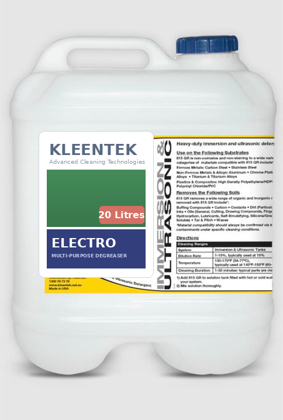 Electro alkaline cleaning chemistry, 20 litre