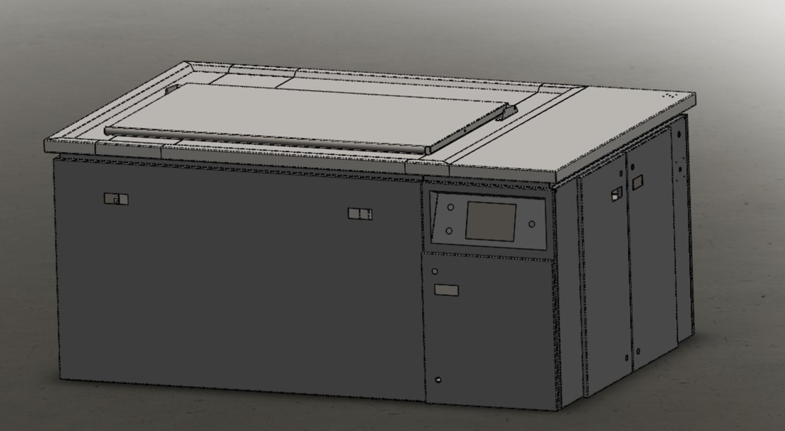 Custom 370 L tank — engineering model