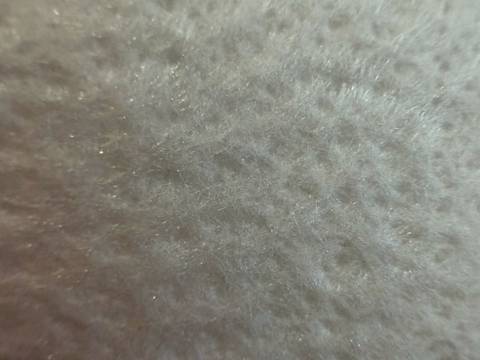 Needle-felt media close-up — actual product