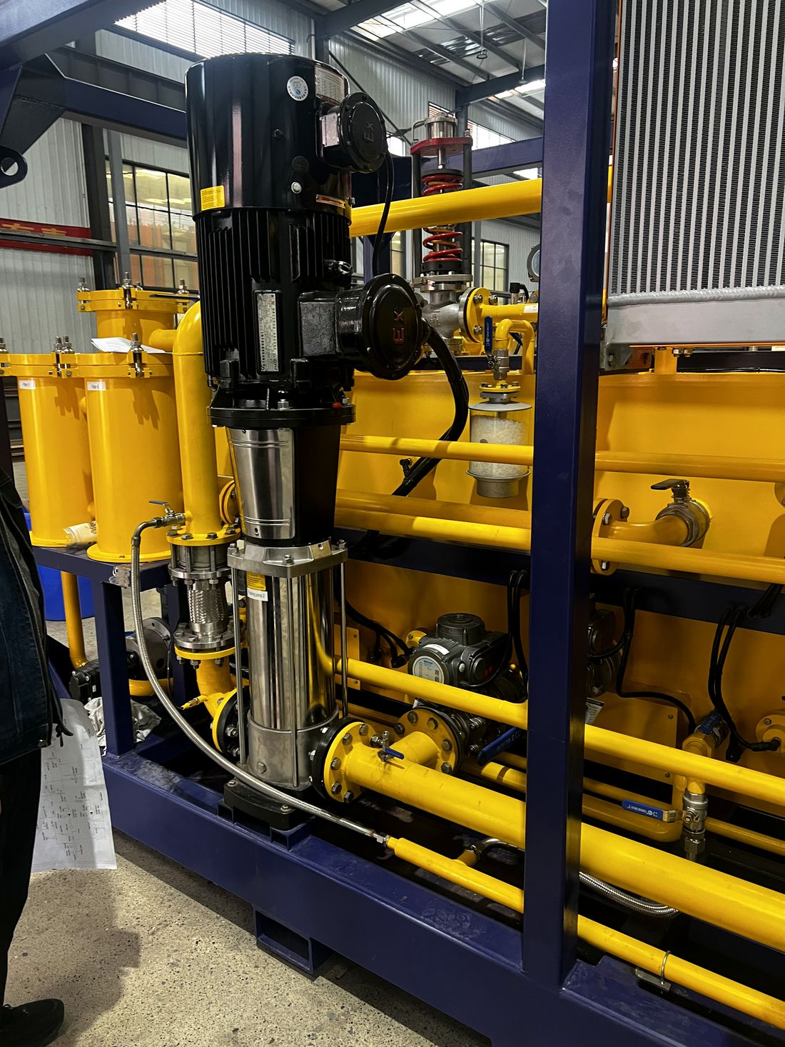 HFU 600 pump and pipework detail