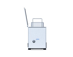 Misonics MSX 15 industrial ultrasonic cleaner — Left side — drain valve