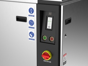Misonics MSX 150 industrial ultrasonic cleaner — Control panel and touchscreen