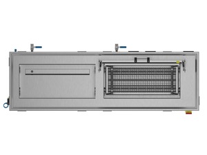 Misonics MSX 150 industrial ultrasonic cleaner — Tank from above — 850 × 340 mm working area