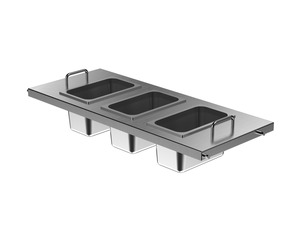Misonics MSX 150 industrial ultrasonic cleaner — Twin pan insert