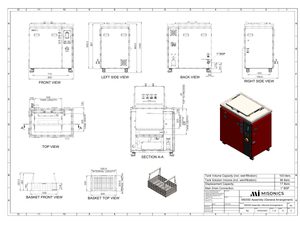 Misonics MSX 50 general arrangement drawing — dimensioned, rev C