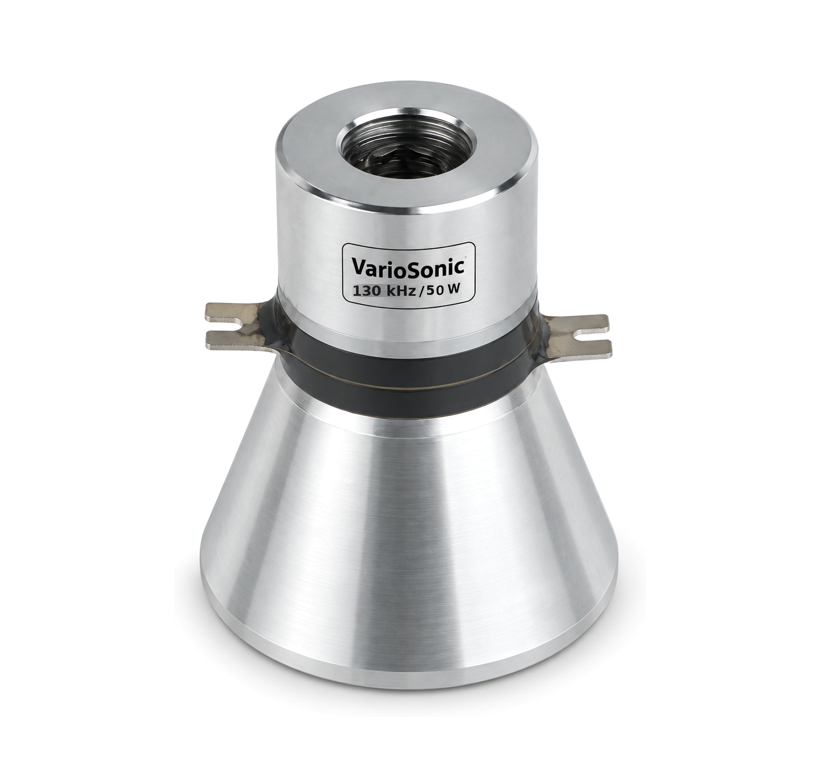 Single-frequency ultrasonic transducer element, 50 W at 130 kHz