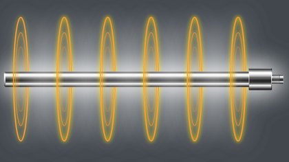 Ultrasonic field around a Solo 360 rod resonator