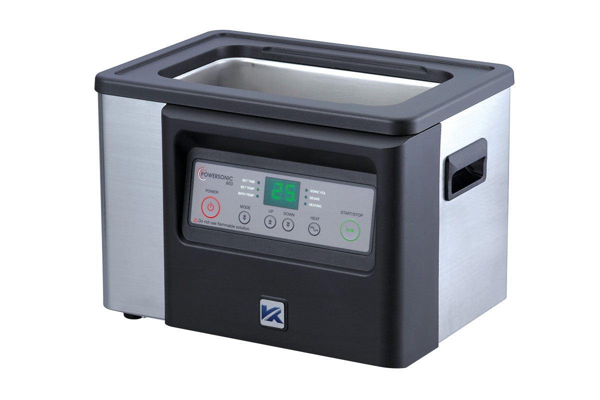 Misonics PowerSonic 603 benchtop ultrasonic cleaner — Three-quarter view