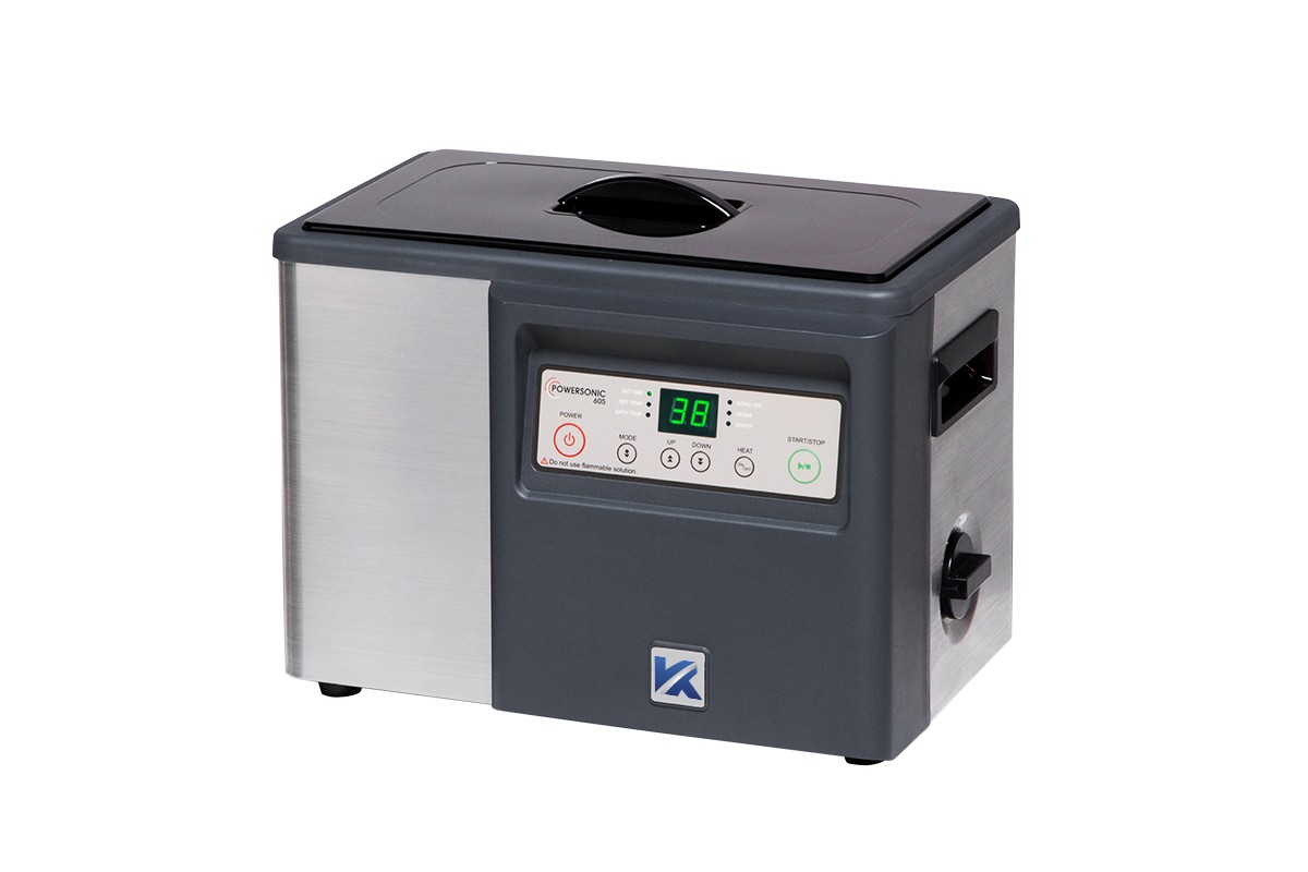 Misonics PowerSonic 605 benchtop ultrasonic cleaner — Three-quarter view