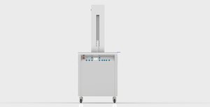 Misonics SonoLift powered-lift ultrasonic cleaner — Front elevation — SL-160
