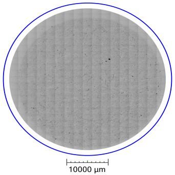Filter membrane scan from the cleanliness analysis