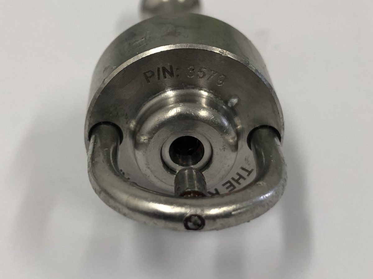 Nozzle head and orifice — before and after ultrasonic cleaning — after the cycle