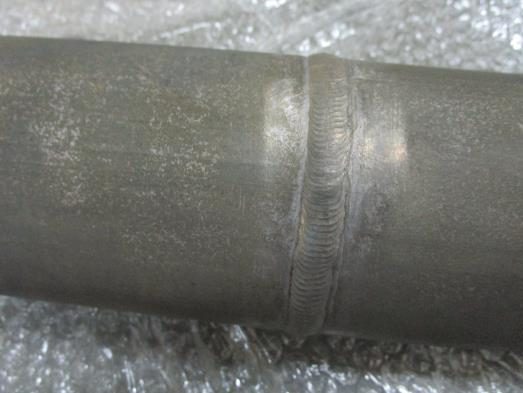 Mild steel weld after cleaning