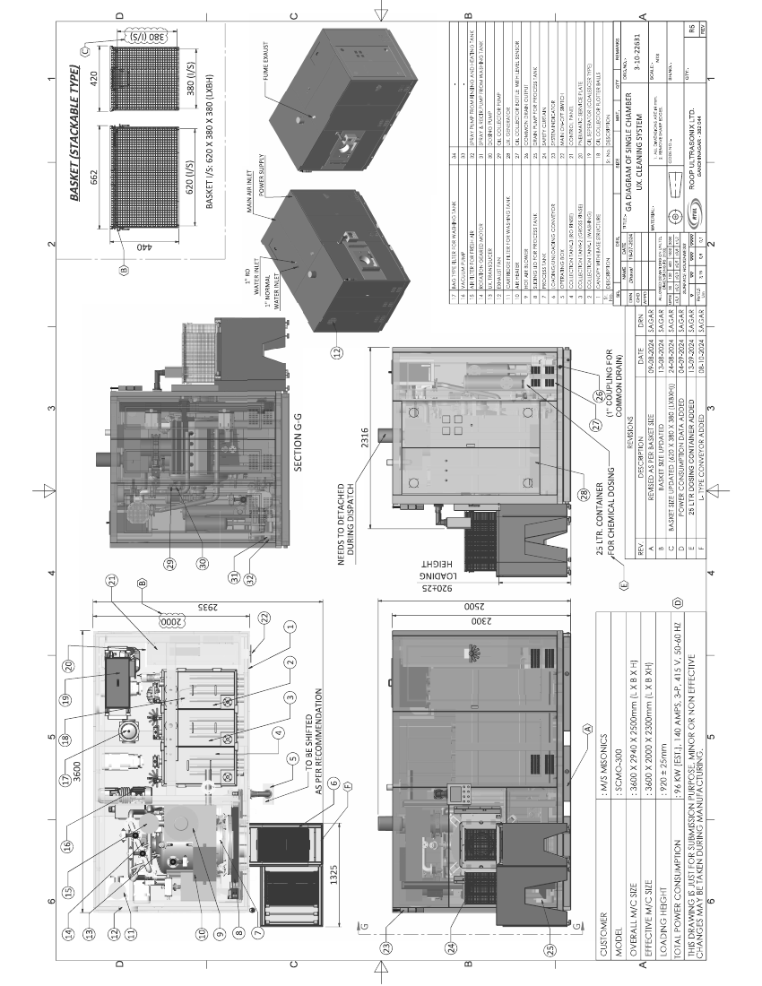 General arrangement — engineering pack