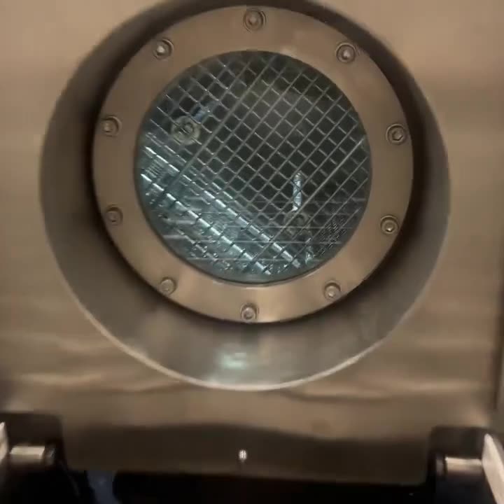 Clip: along the machine, control panel and light curtains